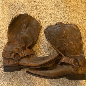 Vintage Frye harness boots